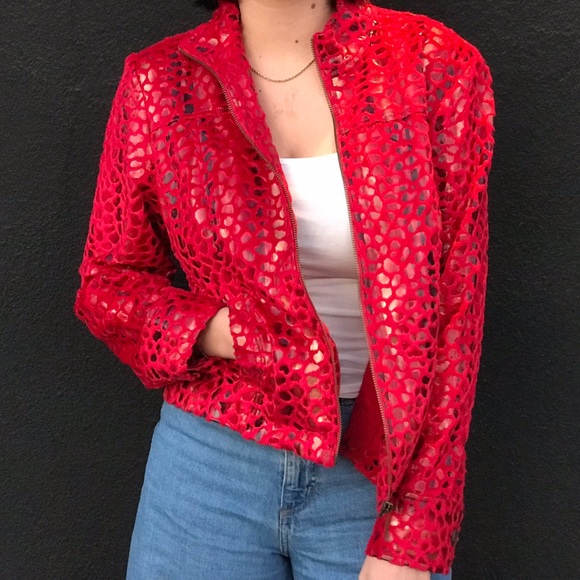 Red Cheetah Jacket - Picture 2 of 3